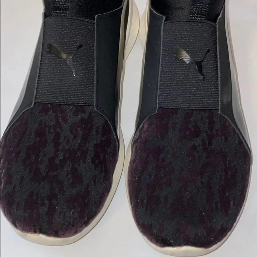Puma Soft Foam Running Shoes Black Purple 8.5